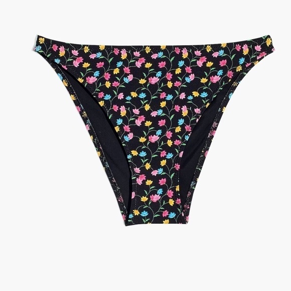 Madewell Solid & Striped Elsa Bikini Bottom Floral ND593 - Picture 1 of 10